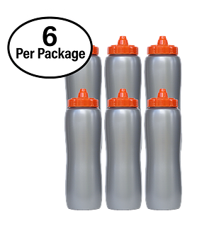 32 Oz. Non Labeled Contour Squeeze Bottles (6 Per Package)