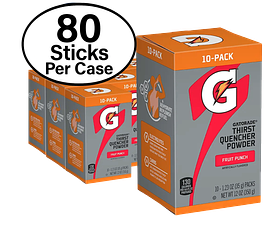 Gatorade Fruit Punch Powder Sticks (80 Sticks Per Case)