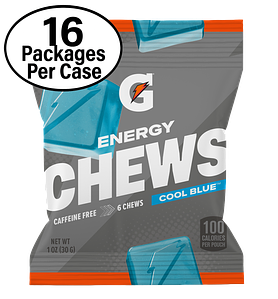 Gatorade Energy Chews Cool Blue (16 Packages Per Case)