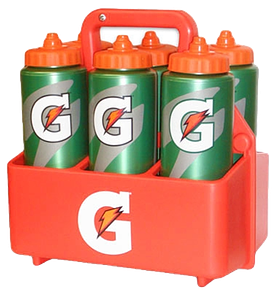 6   32 Oz. Contour Squeeze Bottles With Bottle Carrier Set