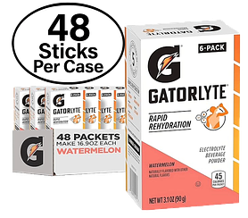 Gatorlyte Watermelon Powder 16.9 oz. Sticks (48 Sticks Per Case)