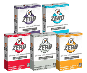 Bulk Gatorade Zero Powder Sticks