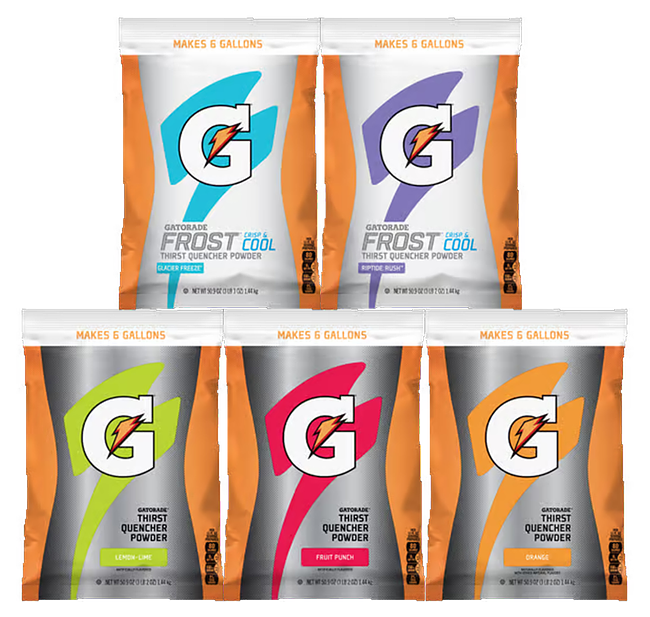 Bulk Gatorade Powder 6 Gallon Pouches